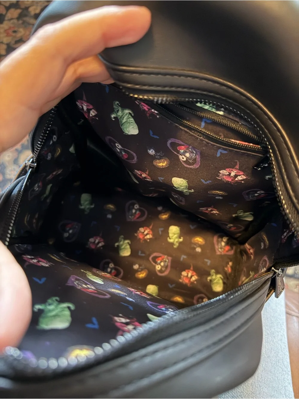 Loungefly The Nightmare Before Christmas Black & Purple Backpack